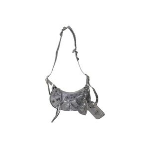 BALENCIAGA LE CAGOLE XS shoulder bag regular silver leather